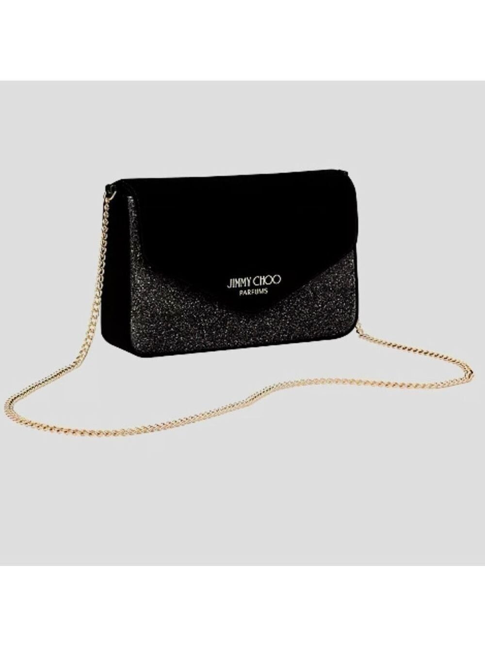 Jimmy Choo Parfums Small Evening Black Crossbody Bag New Authentic